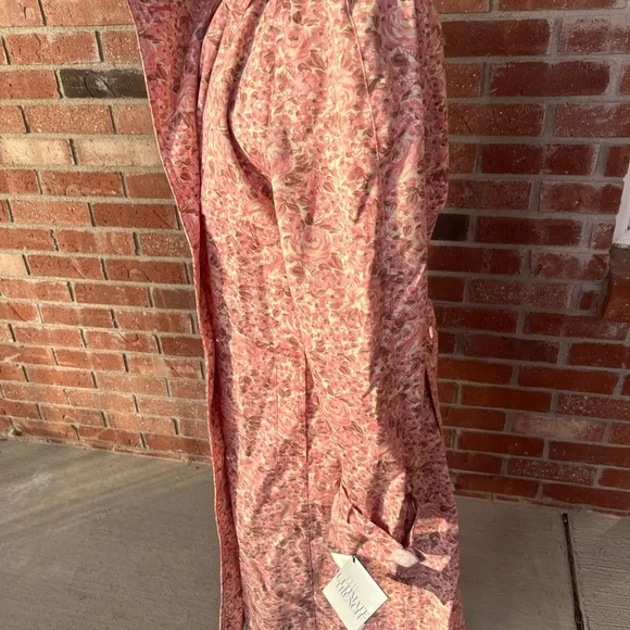 New London Fog floral rose Ladies XL ultimate trench coat double breasted - Picture 8 of 11